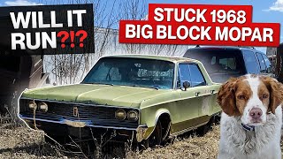 Will it Run?!? 1968 Chrysler Newport! Abandoned for Decades!! Stuck 383 Big Block Mopar!