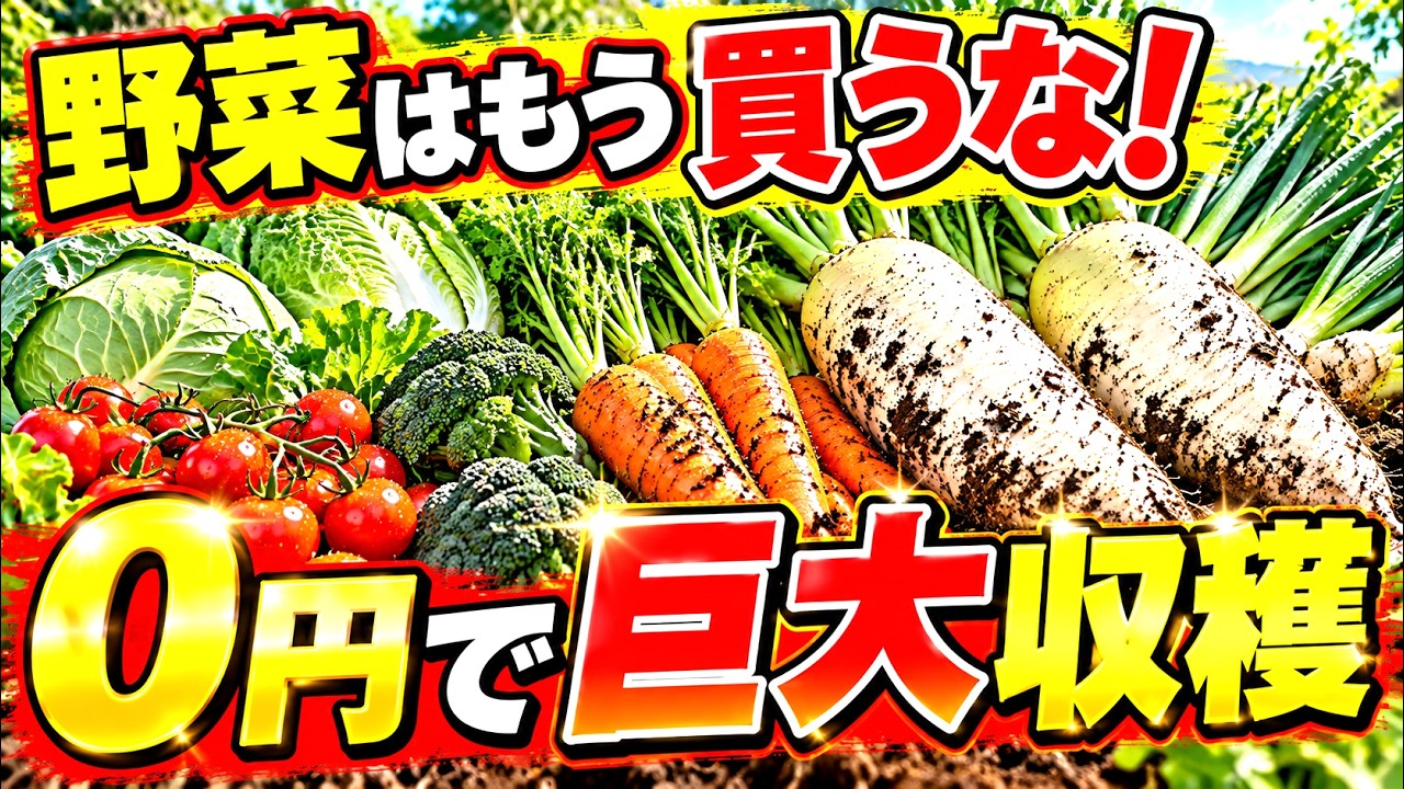知らないと損！】50代から植えるべき「何度でも再生する野菜」TOP15
