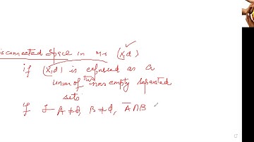 Definition of Disconnected Space