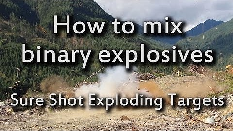How to Properly Mix Binary Explosives - Sure Shot