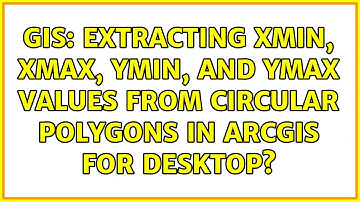 GIS: Extracting xmin, xmax, ymin, and ymax values from circular polygons in ArcGIS for Desktop?