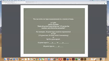 Measuring Points and Picas