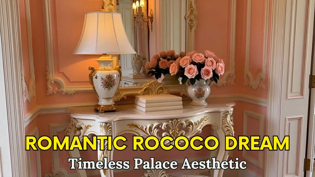 Step Into a Blush Rococo Crown Palace 👑✨ Pastel Luxury Like a Royal Dream