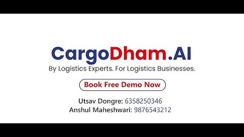 Cargodham.AI – Smarter Logistics. Zero Chaos.