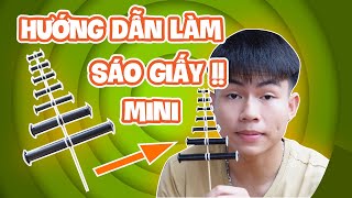 Cách làm sáo diều mini bằng giấy | Kite | Trò Mèo TV