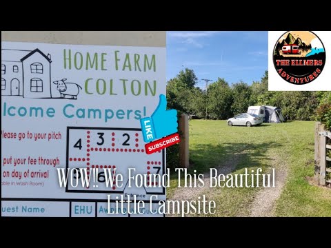 Caravan Camping With Family At the Beautiful Home Farm Campsite Near York UK