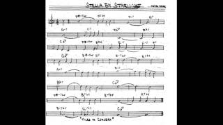 Video thumbnail of "Stella by Starlight  - Play along - Backing track (Bb key score trumpet/tenor sax/clarinet)"