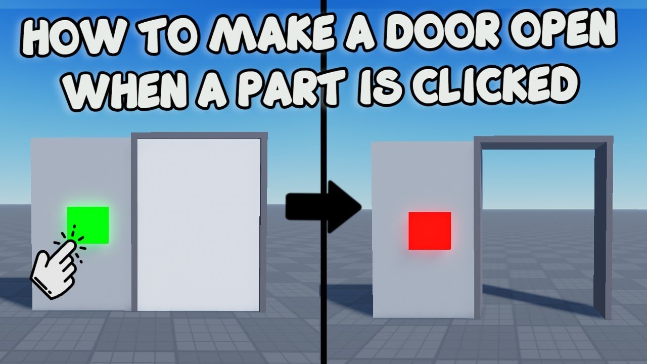 How to make a door change rotation when I click it ? : r/roblox