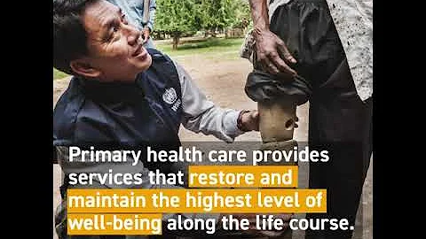 Strengthening primary health care for the future