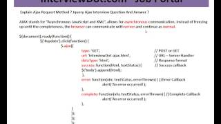 AJAX Asynchronous JavaScript and XML
