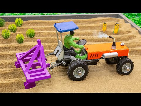 Top the most creatives science projects part #5 Sunfarming ! diy mini tractor plough machine