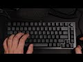 Typing test - GMMK Pro with lubed and filmed Alpaca v1 switches on aluminum plate and PBT keycaps