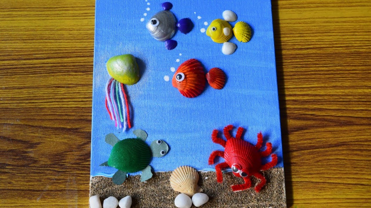 Sea Shell Crafts Part 1 DIY Crafts For Kids Crab Turtle Fishes Jelly Maxresdefault