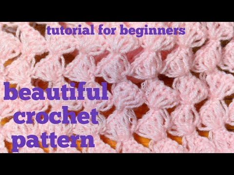 Extremely Easy Crochet Only One Row Repeat Design. Crochet Tutorial For ...