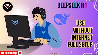 🚀 Offline DeepSeek AI Setup with Ollama via CMD | No Internet Needed! (Step-by-Step Guide)