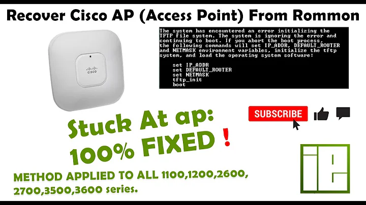 How To Recover Cisco AP (Access Point) From Rommon Mode | ITCHAMPX