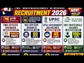 Bank &amp; PSU Jobs 2026 🚨 RBI, PNB, HRRL Recruitment Full Details