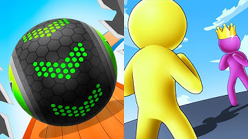 Going Balls vs Giant Rush - Android, iOS All Levels Funny Gameplay 9FLPOA0