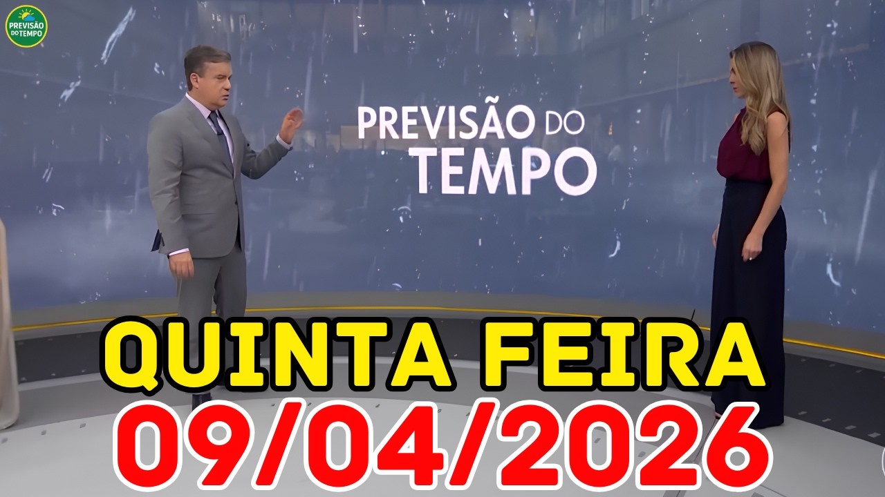 ALERTA NO SUDESTE: Frente fria e calor traz risco de temporais | Previsão do Tempo Jornal Hoje 09/04