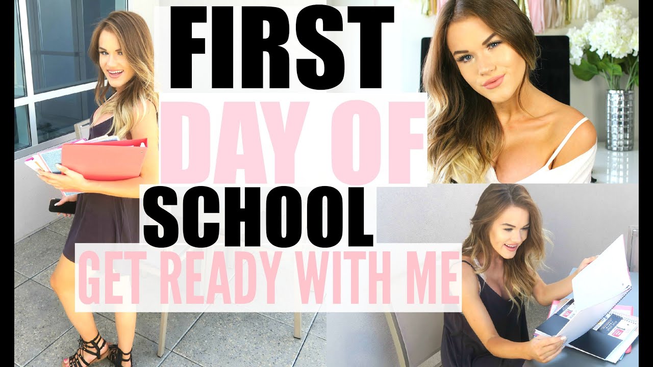 First Day Of School Hair Makeup And Outfit Get Ready With Me