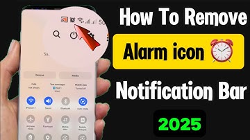 How To Remove Alarm icon from Notification Bar Android (2025) || Disable Alarm icon Notification Bar