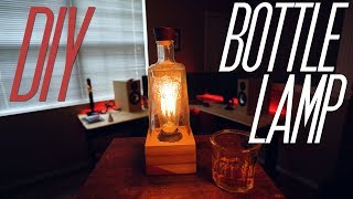 How to Make a Rustic Whiskey Bottle Lamp