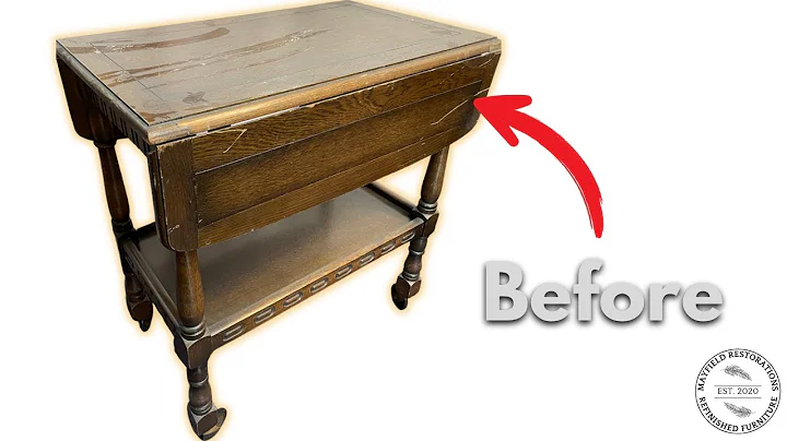 Makeover of an Old Tea Trolley into a Tropical Sty...