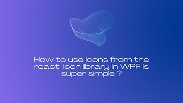 #1 - Make Icon in WPF (SVG)