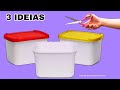 3 IDEIAS CRIATIVAS COM POTES DE SORVETE | FAÇA VOCÊ MESMO