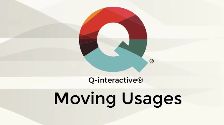How to Move Usages in Q-interactive | Q-interactive Digital Assessments