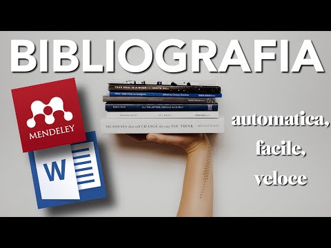 How to create a THESIS BIBLIOGRAPHY with WORD - Mendeley Reference Manager Plug-in for MS WORD thumbnail