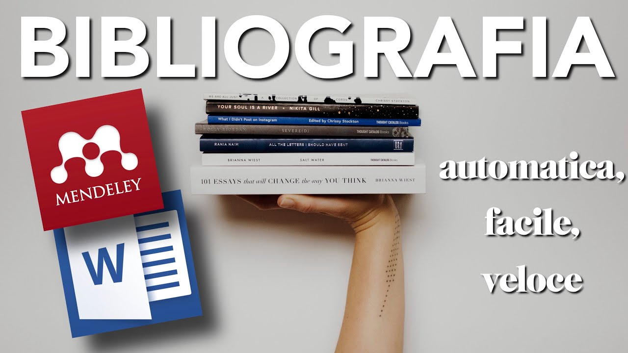 Come fare la BIBLIOGRAFIA della TESI con WORD - Mendeley Reference