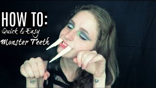 DIY Quick & Easy Monster Teeth (For A Prosthetic) | Sara Saberi