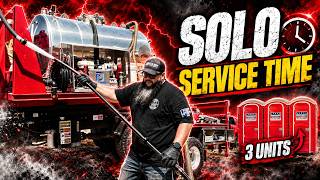 How Long Does It Really Take to Service Porta Pottys? (3 Units, Solo)