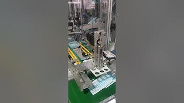 高速一拖一平面口罩机automatic high speed 1+1 3plys mask machine 160pcs/min