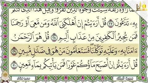 سورة الملك مكررة بصوت جميل مريح للقلب💚_ القارئ محمد هشام