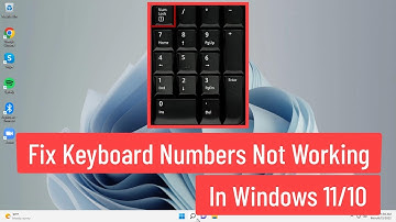 Fix Keyboard Numbers not Working Windows 11/10
