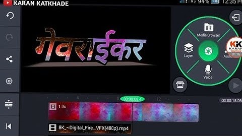 New Kinemaster Text Editing colour full  animation full  video ( video editing )