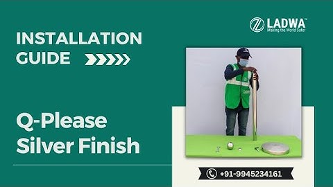 How to Install Q Please (Queue Manager) Silver Finish Stanchions Steel Barricade By Ladwa Solutions