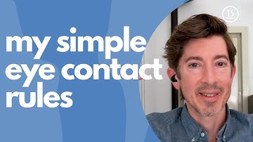 My simple eye contact rules, when you’re feeling social anxiety