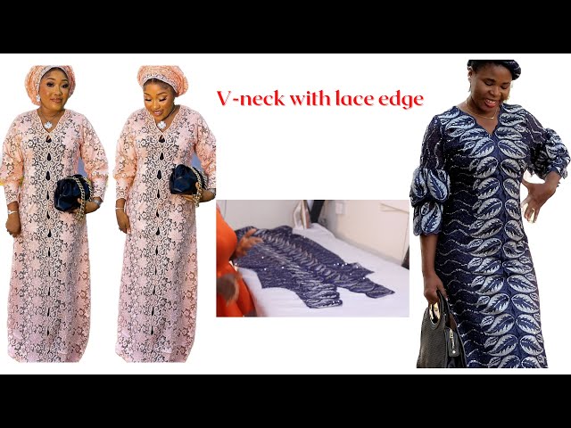 How to make an A-dress with the center from Lace edge