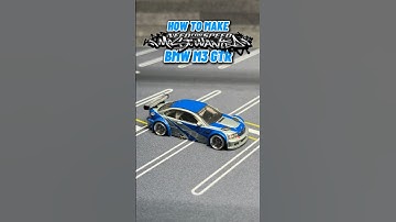 HOW TO MAKE NFS MOST WANTED BMW M3 GTR #hotwheels #mostwanted