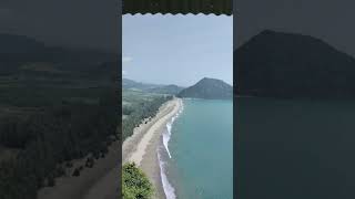 Pemandangan Laut Dari Puncak Gunung Geurute Aceh