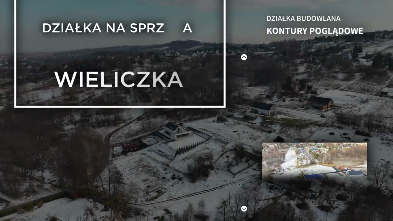 Budowlana i widokowa działka w Wieliczce