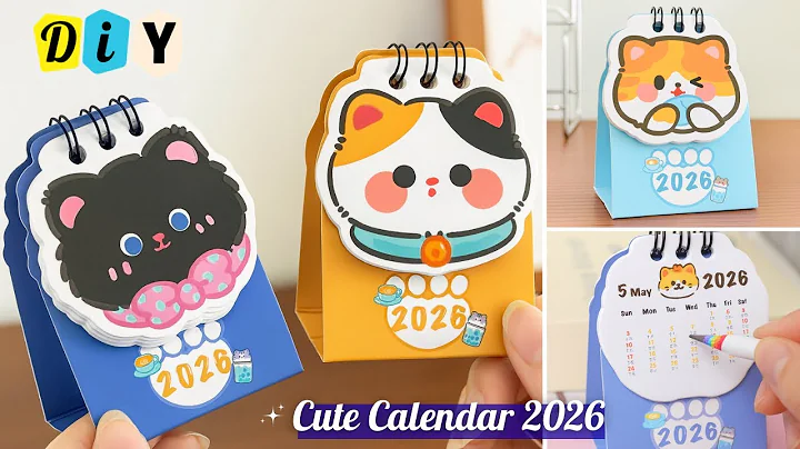 How to Make a 2026 Desk Calendar | Easy DIY Calendar Tutorial | Handmade Table Calendar Idea