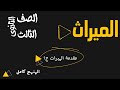 مقدمة علم الميراث للصف الثالث الثانوي 