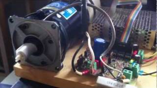 Emc2 mesa 5i20 servo brusched  test