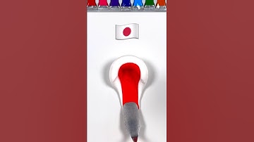 What color do mixed flags make? (dough edition) #colormixing #satisfying #mixingcolors #flagmixing