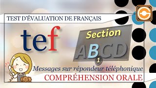 TEF Canada / TEFAQ - Compréhension orale section B - messages 1 à 6