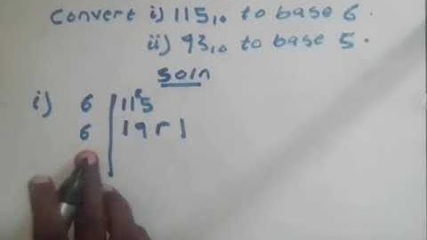 how to convert numbers in base 10 to other bases